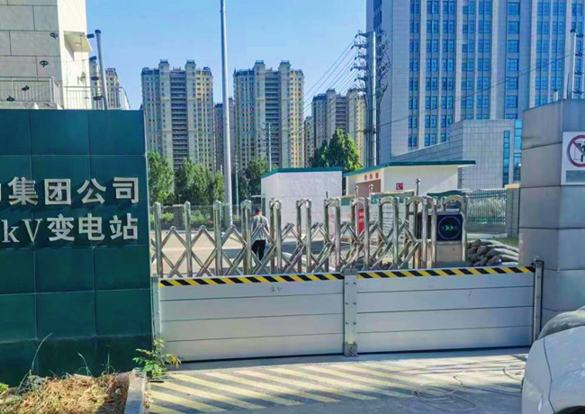 山东等地变电站铝合金防洪挡水板已经投入使用